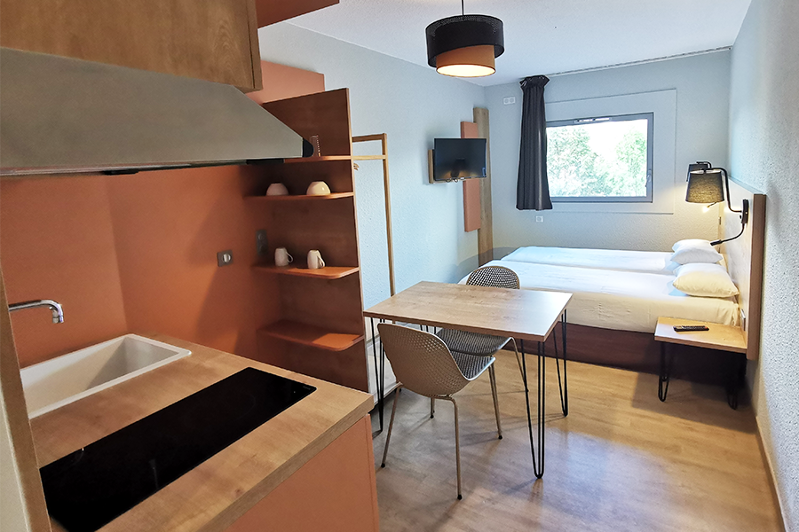 Studio twin appart hotel trois etoiles